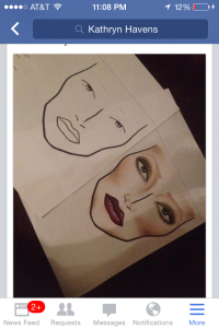 Some face chart love. Using all Mac Cosmetics. 