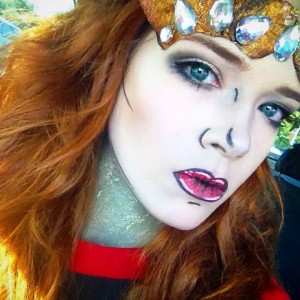Sephora Halloween. Comic book theme day. This is Autumn Eve..... Poison Ivy's hypothetical twin sister. 